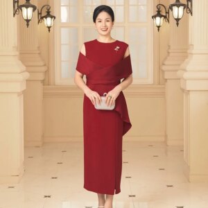 Yourqipao Chinese Wedding Guest Qipao Dress Women Long Cheongsam Mother of The Bride Prom Party Dress