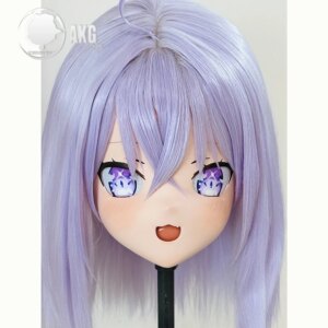 (AL32)Customize Character Crossdressing Female/Girl Resin Full/Half Head With Lock Anime Cosplay Japanese Animego Kigurumi Mask
