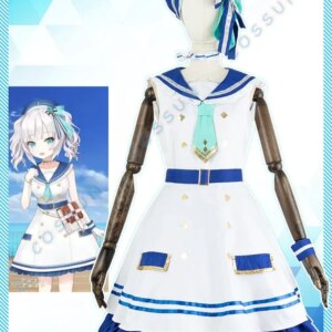 COSSUN Vtuber Nijisanji Ars Almal Cosplay Costume Halloween Outfits Women Dress Anime Lovely Dress Navy Sailor Uniform Hat