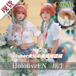 Hot Anime Vtuber Hololive Takanashi Kiara Cosplay Costume Cute Daily Waer Uniform Activity Party Role Play Clothing Custom-Make