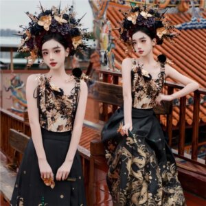 Vintage skirt photo trip art clothing