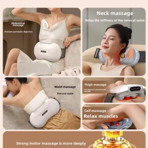 Bianshi abdominal kneading instrument, abdominal massager, automatic heating, stomach kneading, probiotic 마사지기 masaje