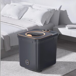 Colorful Atmosphere Light Electric Foot Bath Massager, Automatic Massage Constant Temperature Fumigation Foot Bathtub Pedicure