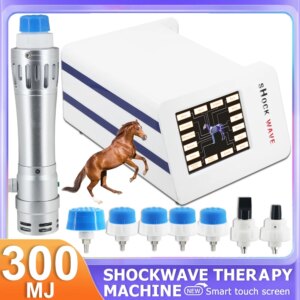 Portable 300mj Shockwave Therapy Machine For Horse Shock Wave Therapy Instrument Pain Rehabilitation Professional Racecourse Use