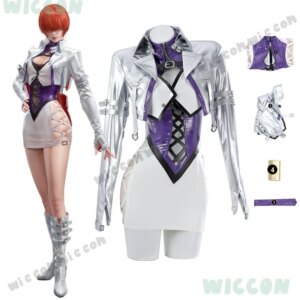 Viper Ning Shermie Cosplay Costume Game Naraka: Bladepoint KOF Role Linkage Sexy Women Clothing Halloween Party Carnival Suit