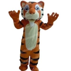 New Adult Hot Sale Foam Cute Brown Tiger Doll Fancy Cartoon Mascot Costume Plush Christmas Fancy Dress Halloween Mascot Costume