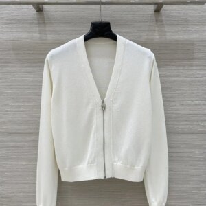 Women’s Spring/Summer New V-neck Knitted Cardigan Top Women’s Sweater Blouse Women’s Jacket