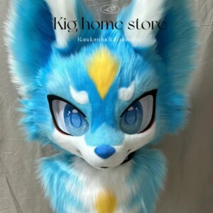 Fursuit Headsets Cute Furry Cosplay Dog Wolf Head Costumes Customized Fursona Head Comiket Furries Doll Kig Series Kawaii Animal