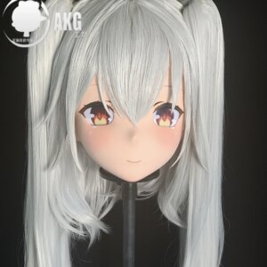 (AL69)Customize Character Crossdressing Female/Girl Resin Full/Half Head With Lock Anime Cosplay Japanese Animego Kigurumi Mask