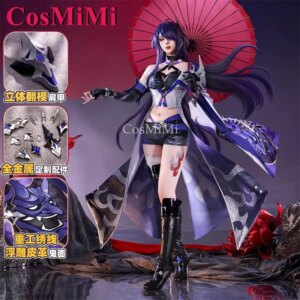 CosMiMi Hot Game Honkai: Star Rail Acheron Cosplay Costume Elegant Gorgeous Combat Uniforms Carnival Party Role Play Clothing