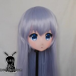 (RB32938)Customize Lockable Full Head Resin Cartoon Cosplay Japanese Character Anime Role Play Kigurumi Mask With Back Shell