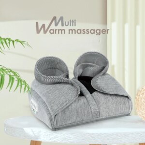 Health Care Foot Massager Machine, Multi-directional Hot Compress Hands and Legs Multi-functional Kneading Massageador Muscular