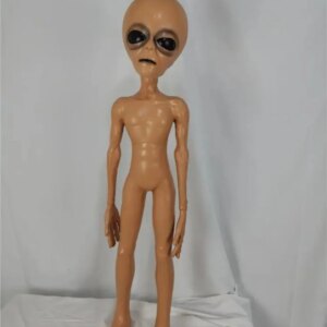 Alien Latex Model Prop Halloween Party Alien Model Props Cosplay Area 51 Alien Scary Prop Life Size UFO Roswell Martian Lil Mayo