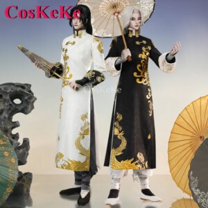 CosKeKe White Guard & Black Guard Cosplay Game Identity V Costume Handsome Fashion Uniforms Halloween Party Role Play Clothing