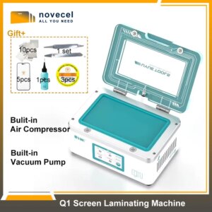 UYUE Q1 LCD Screen Laminating Machine for Mobile Phone Flat Curved Screen OCA Laminator Built-in Air Compressor and Vacuum Pump