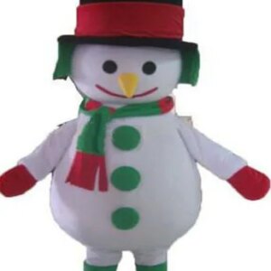 New Adult Hot Sale Foam Cute Snowman Fancy Cartoon Mascot Costume Plush Christmas Fancy Dress Halloween Mascot Costume