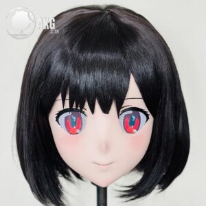 (AL402)Customize Character Crossdressing Female/Girl Resin Full/Half Head With Lock Anime Cosplay Japanese Animego Kigurumi Mask