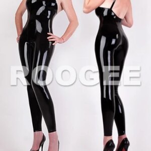 Latex condole belt tights no zip