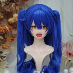 (NFD312-2)Customize Full Head With Lock Pretty Female/Girl Japanese Animego Character Kig Cosplay Kigurumi Mask Crossdress Doll