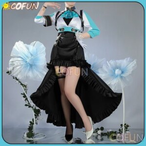 COFUN [Customized] Umamusume: Pretty Derby Cos Mejiro Ramonu Cosplay Costume Halloween Game Suit Women Dresses