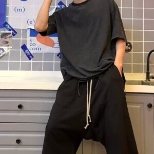 24ss Rick Men’s Shorts Casual Summer Baggy Calf-Length  Pants Harajuku High Street Fashion Sweatpants Y2k Women’s Trousers