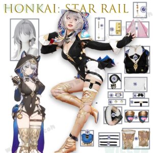 Honkai Star Rail Cipher Ophiuchus Twelve Titans Official Cosplay Costume Game Character Anime Convention Outfit Accurate Design