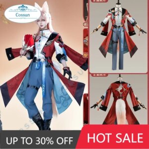 COSSUN Game Honkai: Star Rail Jiao Qiu Cosplay Costume Halloween Suit Gorgeous Handsome Uniform Party Role Play Outfit S-XXL