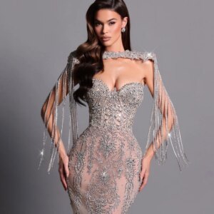 DMDRS Sweetheart Neck Evening Dress Elegant Sleeveless Party Gown Formal Round Neck Satin Floor-Length Party Dress فساتين سهرة