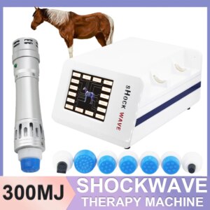 Veterinarian 300MJ Shockwave Therapy Machine Heel Rehabilitation Pain Relief Horse Racecourse Use Professional Machine