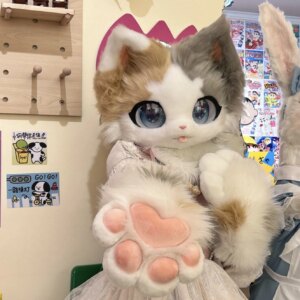 Furry Head Fursuit Headsets CuteCosplay Dog Wolf Head Costumes Customized Fursona Comiket Furries Doll Kig Series Kawaii Animal