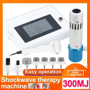 300MJ Shockwave Therapy Machine For ED Treatment Pain Relief Ultrasonic 2 in 1 Shock Wave Equipment Relieve Fatigue Relaxation