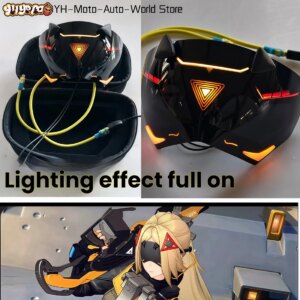 Game Zone Zero Trigger Cosplay Eye Mask Punk Glow-in-the-Dark Cyber – Futuristic Cosplay Prop for Anime (Unisex LED Accessory)
