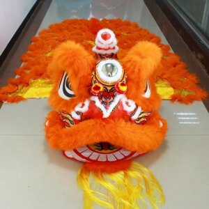 Orange Southern Wool Southern Lion Dance Prop Southern Awakening Large Event Performance Costume