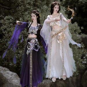 Dunhuang Dancing Dress Ancient Costume Non-Hanfu Western Girl Summer Style