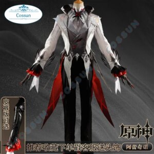 Genshin Impact Arlecchino The Knave Game Suit Gorgeous Cosplay Costume Halloween Party Role Play Outfit Women S-XXL