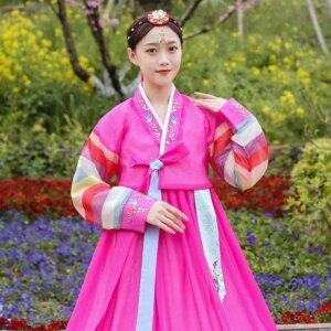 Hanbok Women’s Korea Traditional Dress Korean Ethnic Suit Dancing Photo Shoot Costumes