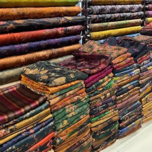 Real Silk Fragrant Cloud Yarn Red Fabric Cheongsam Cloth