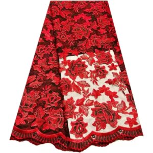 African Lace Fabric 2025 High Quality Nigerian Lace Fabric Laser Embroidery Swiss Voile Cord Lace For Wedding Sewing 5 Yards