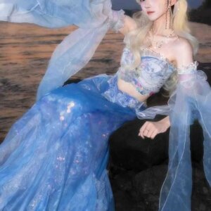 Tassel Hair Crown Mermaid Hime Ancient Style Hanfu Qipao National Style Silver Hair Accessories Handmade Fairy Hair Crown Hair