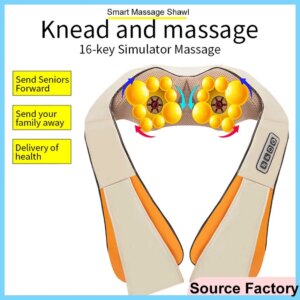 U Shape 3D Kneading Back Neck Massager Infrared Shoulder Waist Leg Foot Body Massage Device Electrical Massage Shawls