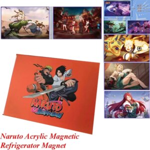Fan’s Box Naruto Acrylic Magnetic Refrigerator Magnet Anime Characters Uzumaki Uchiha Playing Doujin Toy And Hobby Gift