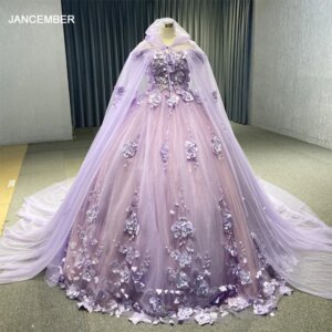 JANCEMBER Quinceañera Dresses Ball Gown Vestidos De 15 Años Purple Flowers Sweetheart RSM67458 Evening Party Dress Bar Mitzvah
