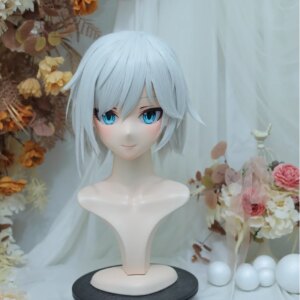 (NFD38–35)Customize Full Head With Lock Pretty Female/Girl Japanese Animego Character Kig Cosplay Kigurumi Mask Crossdress Doll