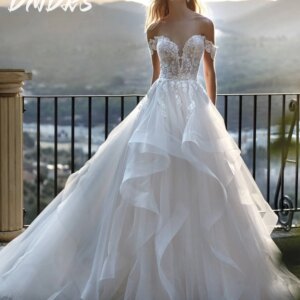 Romantic Off-shoulder Wedding Dress 2025 Elegant Applique Bridal Gown Romantic A-line Floor-length Gown Customized