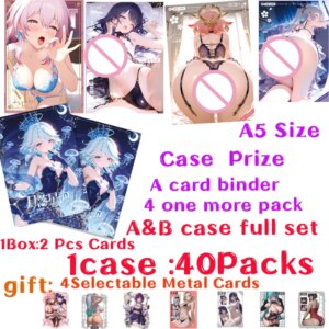 New Moonfall Star River Waifu A5 SizeBoard Hobby Collection Card Doujin Booster Box Hutao Ganyu LPS SSP Rare Card Toys Gift