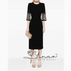 customized Dress Luxury Birthday Evening Dress Ankle Length Short Sleeves Summer Elegant Wedding Party Gowns For Women Arab 2025