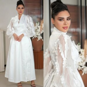 Customized Jiayigong Sparkle Prom Jersey Applique Graduation Gown V-neck Bespoke Occasion Midi Dresses
