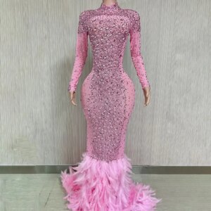 Maxi NEW Shiny Diamond Elegant Bridal Party Dresses Maternity Photoshoot Dresses Vestidos De Novia Talla Grande