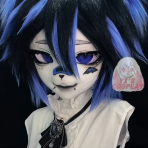 Yis cosplay Custom Furry head Kigurumi Head Cosplay Kemono Fursuit Handmade Headsets Beast Customized Fursuit Kemono Head