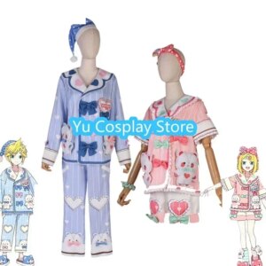 Yu-Cosplay Hanasato Minori Aoyagi Toya Cosplay Project Sekai Cosplay Costume Cute Pajamas Party Suits Halloween Uniforms Custom
